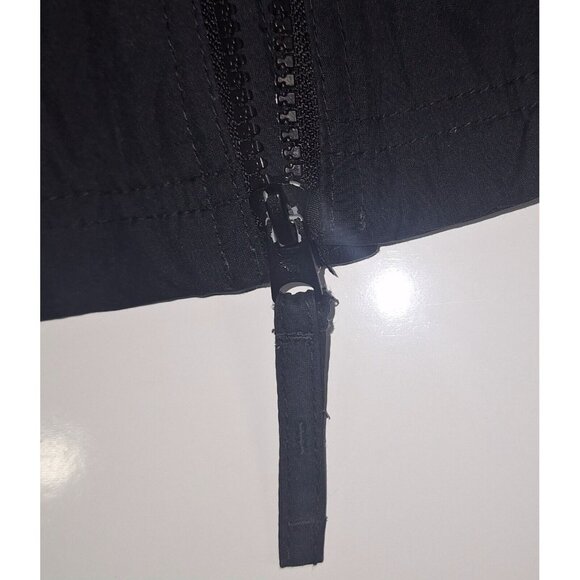 Abercrombie Mens Hooded Lined Cloth Jacket Size Small Black Hook & Latch Sleeves - Picture 12 of 15